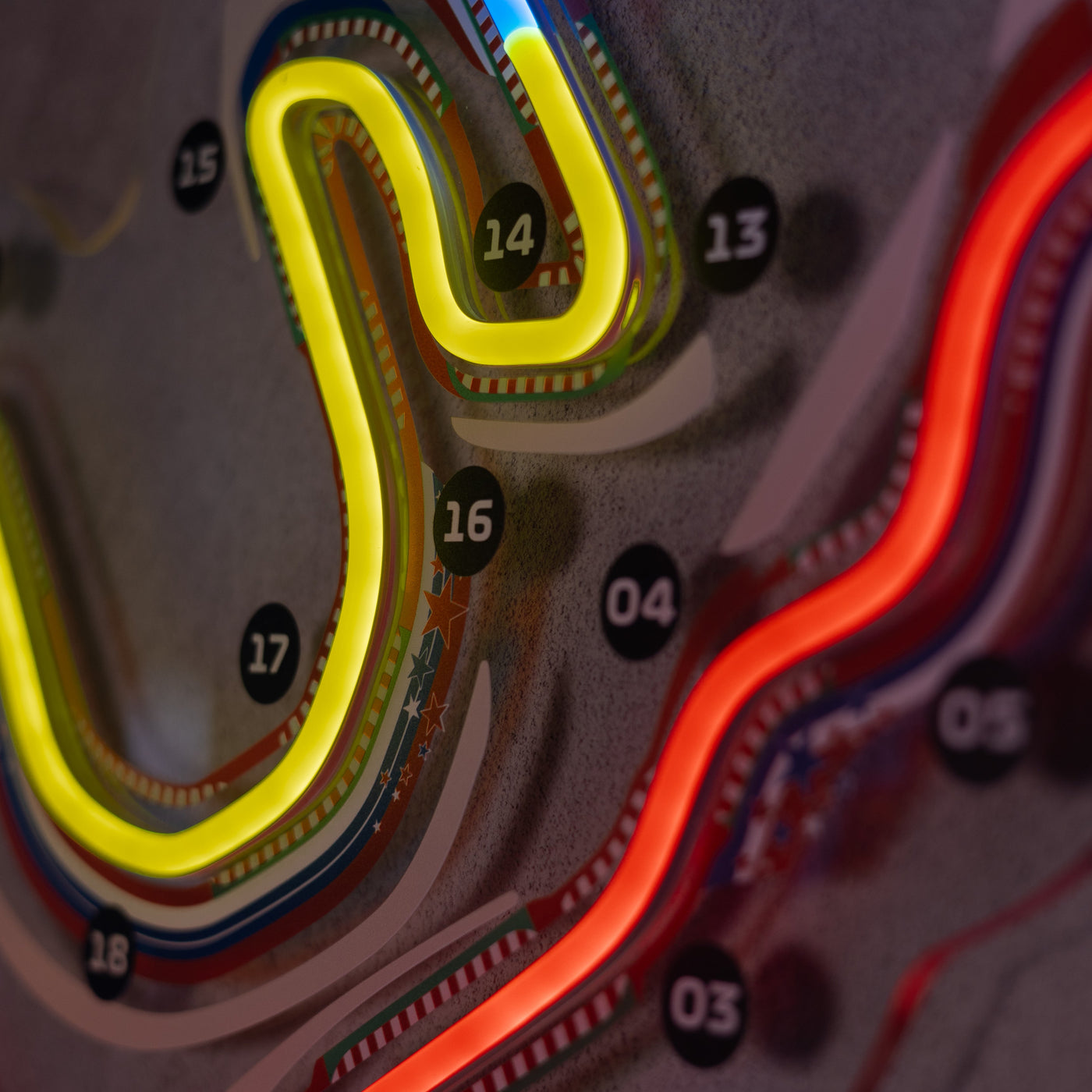 Albert Park Circuit Neon Race Track