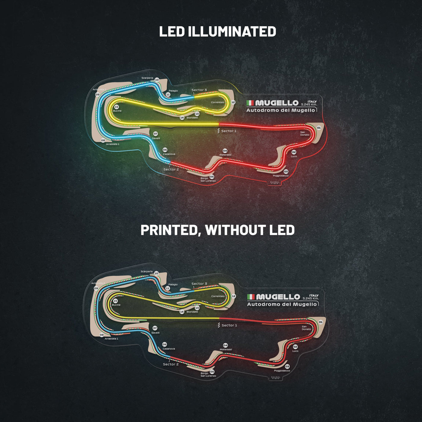 Autodromo del Mugello Neon Race Track