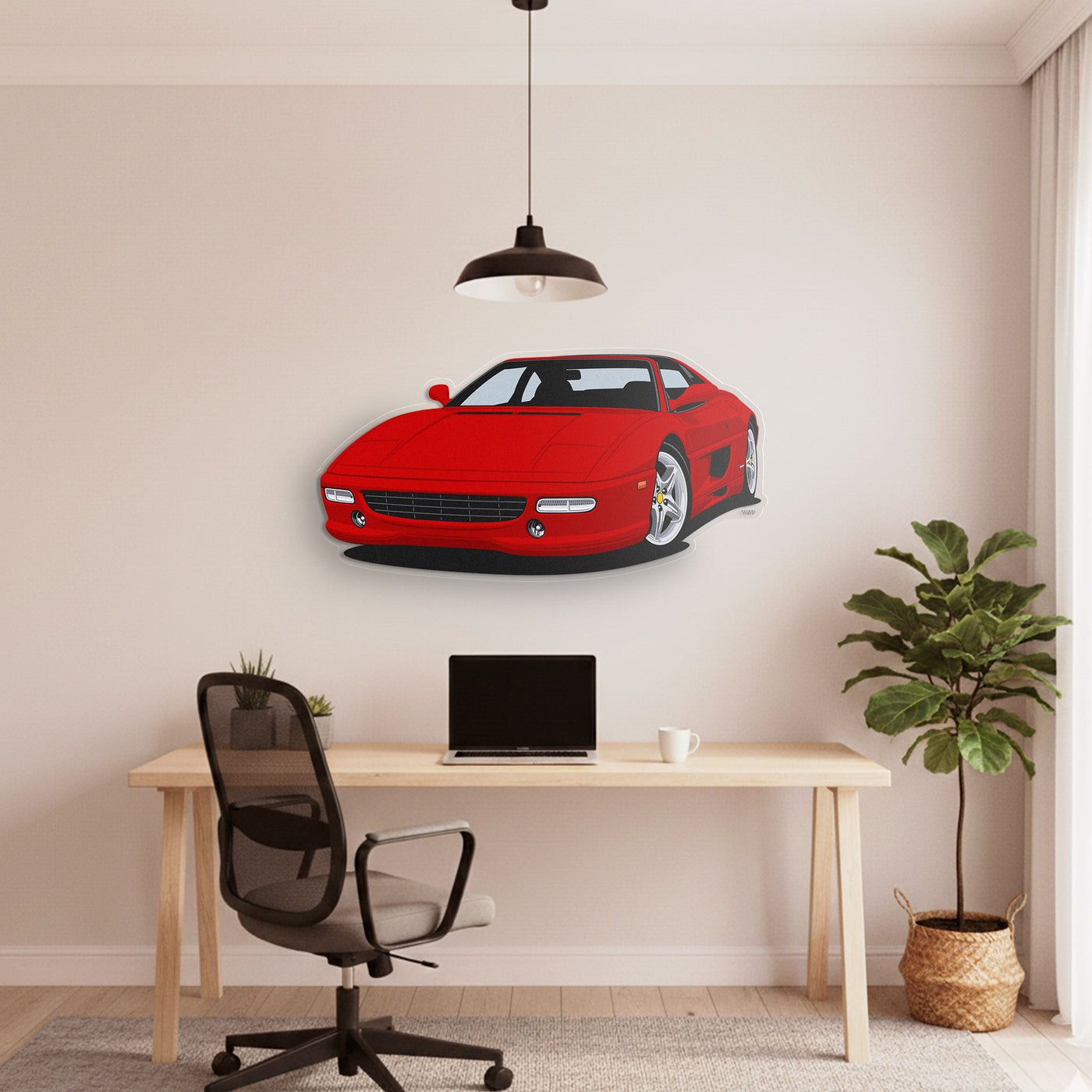 F355 GTS Front Angle Acrylic Print