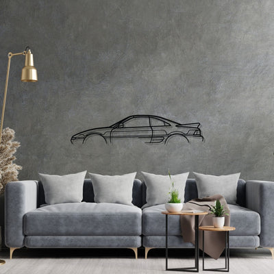 MR2 Classic Silhouette Metal Wall Art