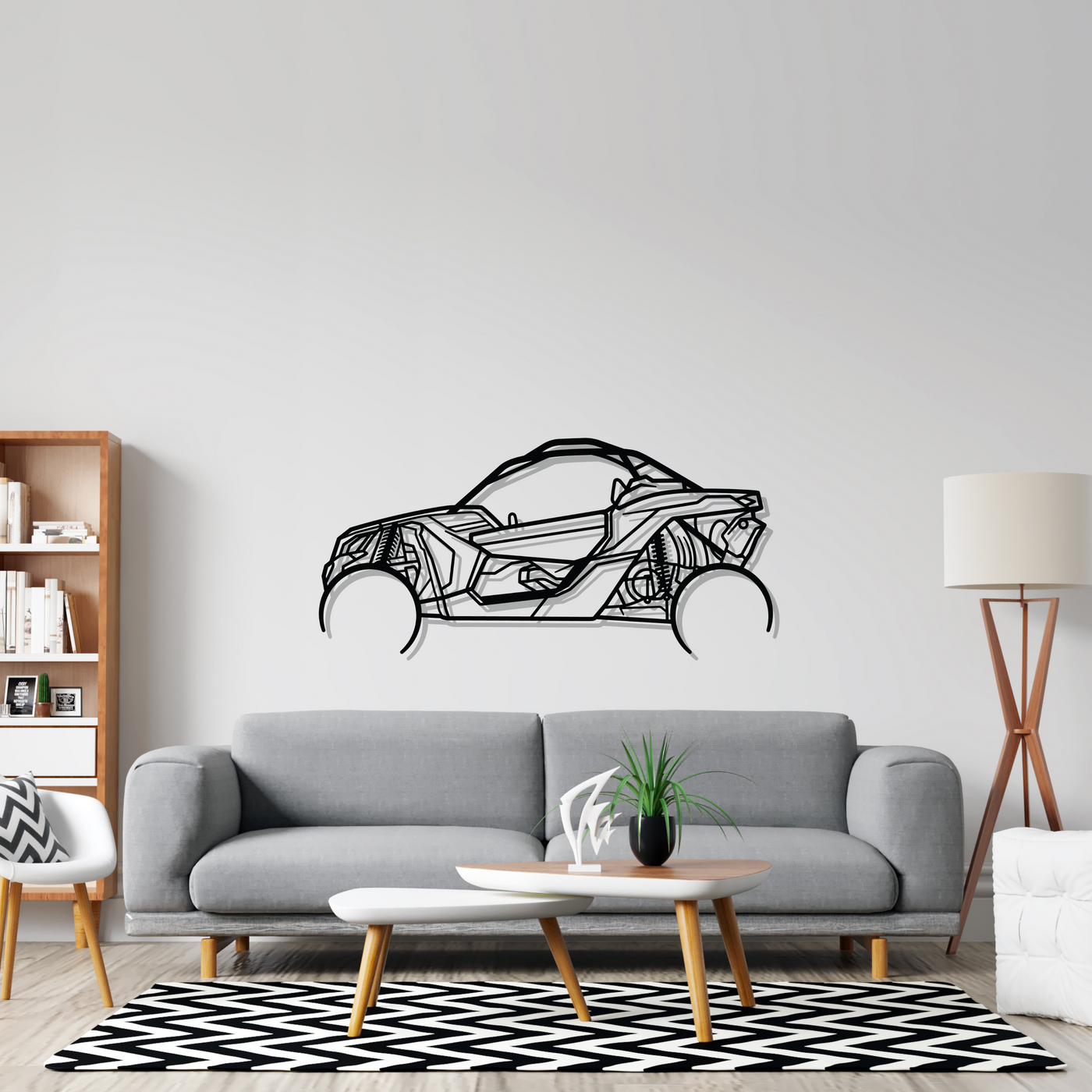 Buggy X3 Silhouette Metal Wall Art