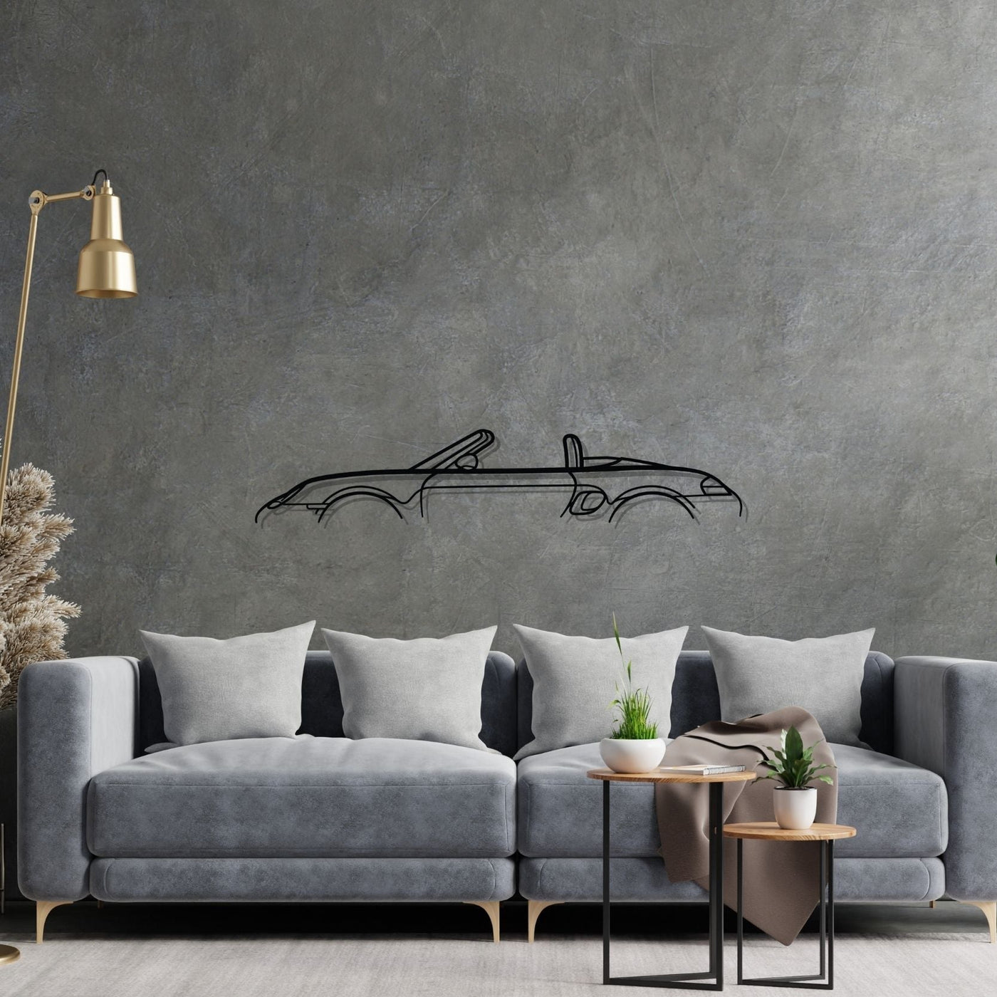 986 Classic Metal Silhouette Wall Art