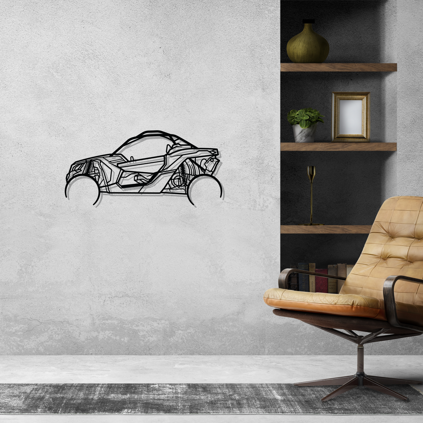 Buggy X3 Silhouette Metal Wall Art