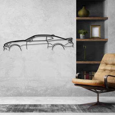 Camaro GEN6 Classic Metal Silhouette Wall Art