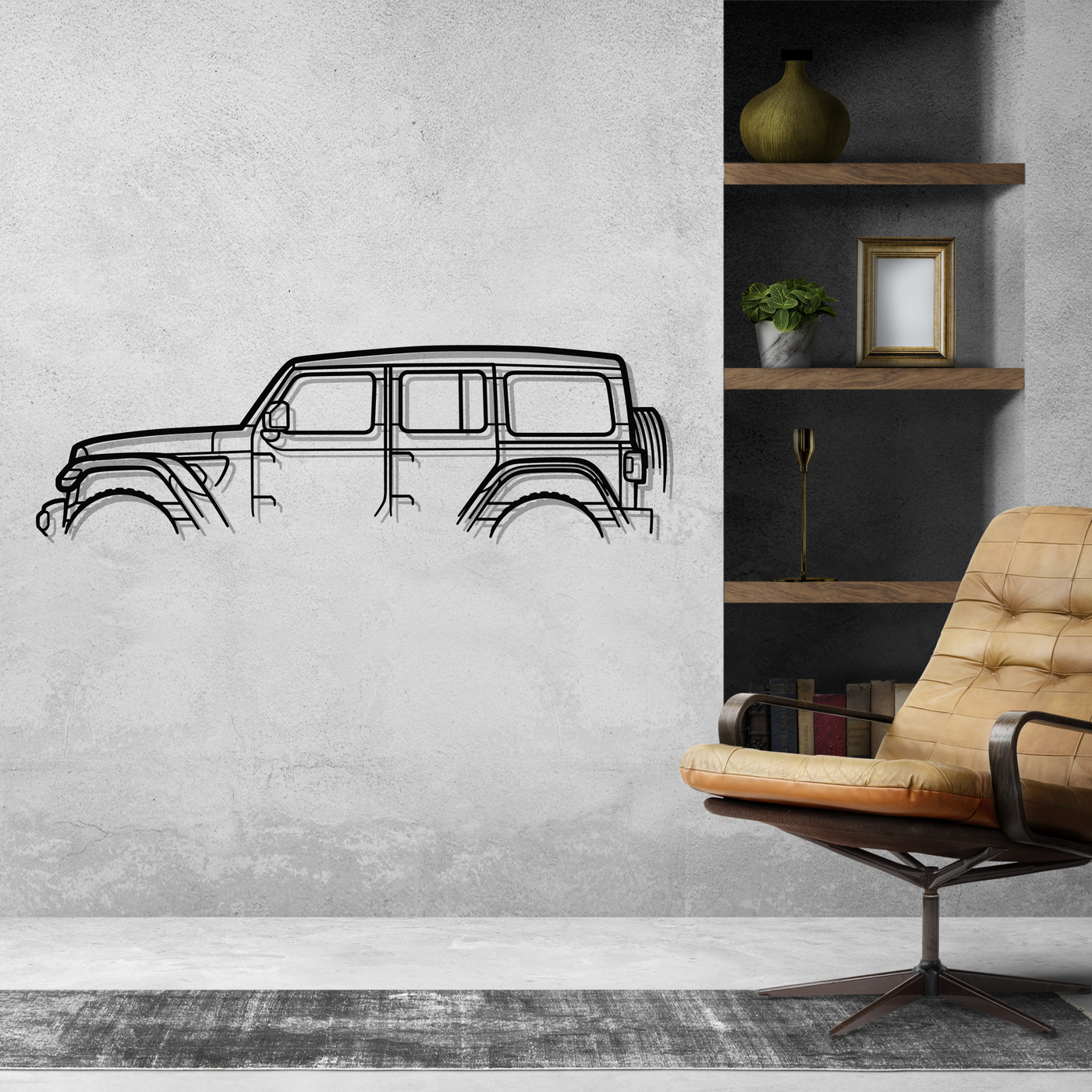 Wrangler Classic Silhouette Metal Wall Art