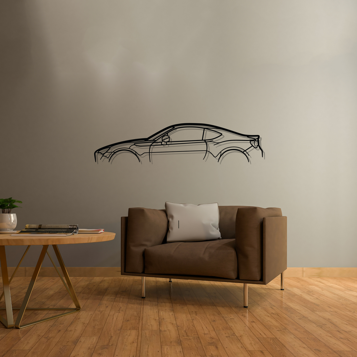 GT86 Classic Silhouette Metal Wall Art