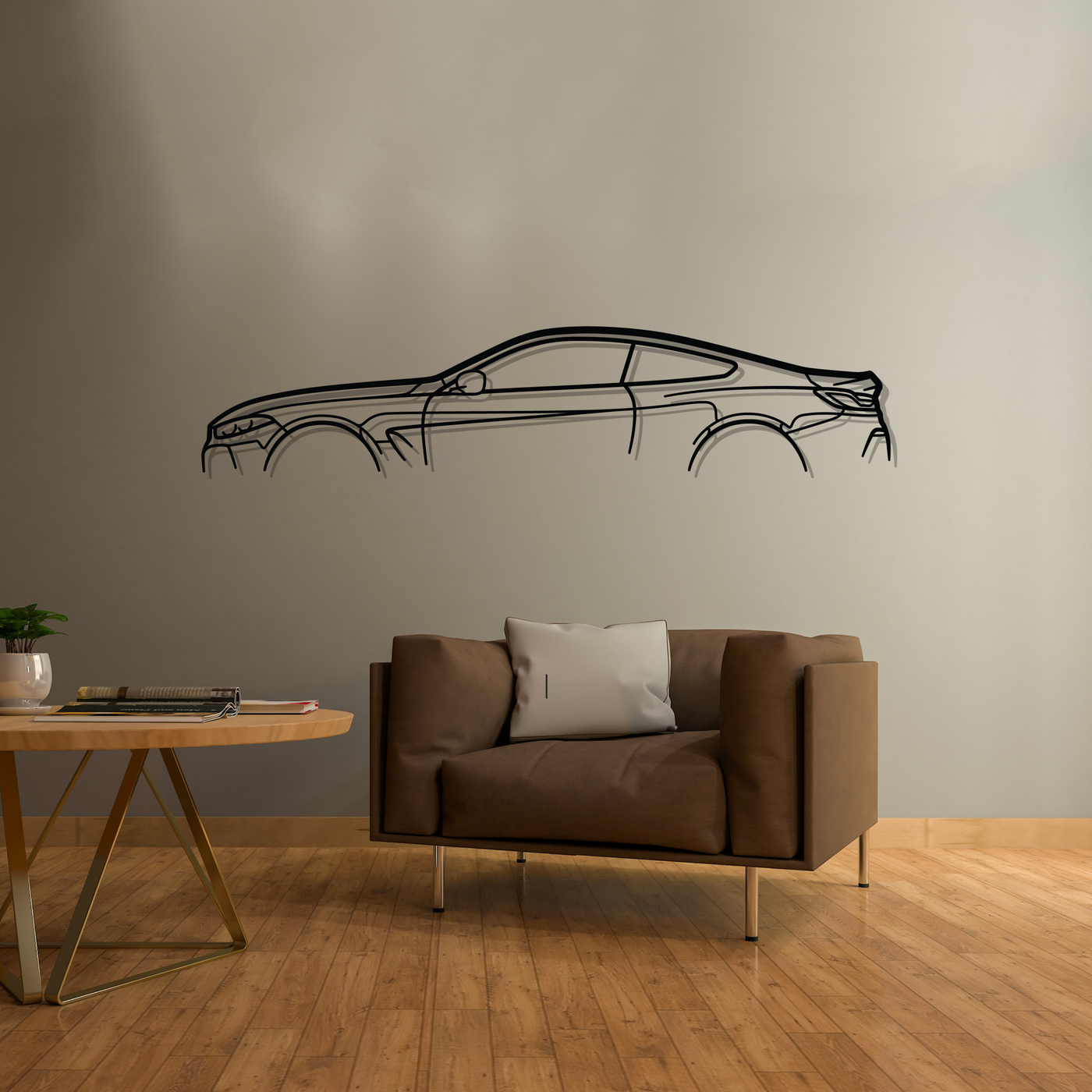 8 Series Coupe G15 Classic Metal Silhouette Wall Art