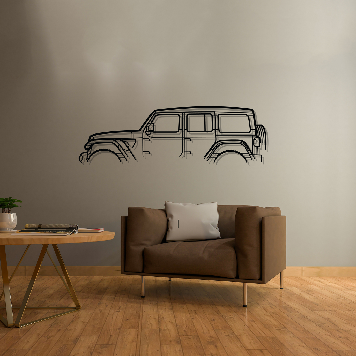 Wrangler Classic Silhouette Metal Wall Art