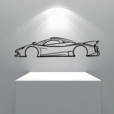 Huayra R Classic Silhouette Metal Wall Art