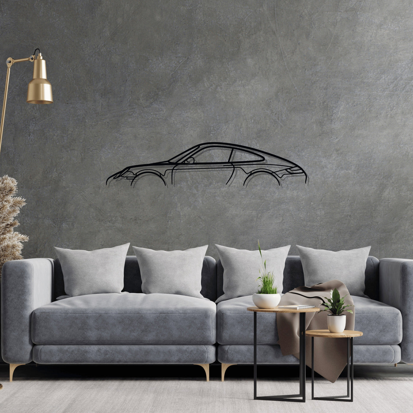 911 Model 997 Classic Metal Silhouette Wall Art