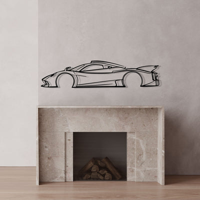 Huayra R Classic Silhouette Metal Wall Art