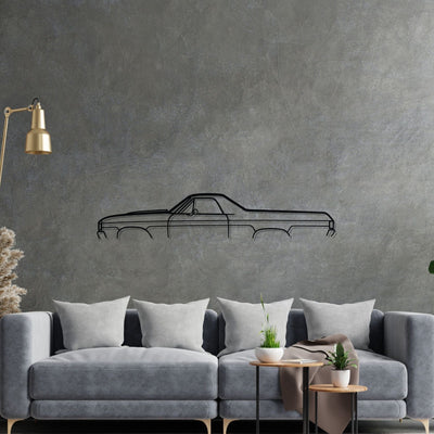 El Camino Classic Metal Silhouette Wall Art