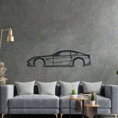 F12 Detailed Silhouette Metal Wall Art