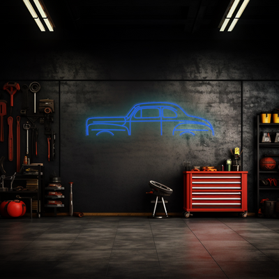 Coupe 1947 Neon Silhouette