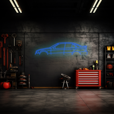 E36 Sedan Neon Silhouette