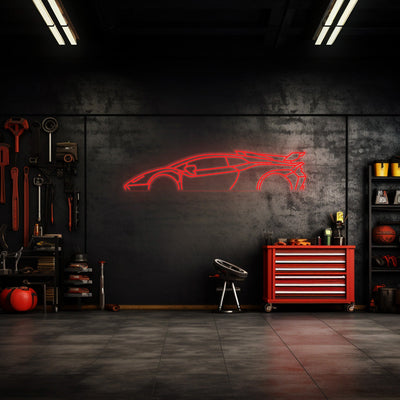 Huracan STO Neon Silhouette