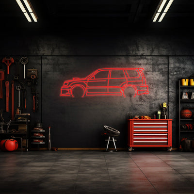 Forester 2004 Neon Silhouette