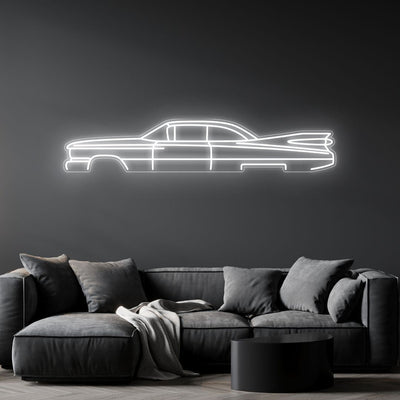 62 1959 Detailed Neon Silhouette