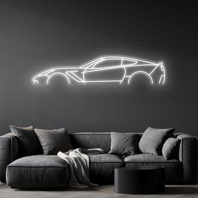 Corvette C7 Z06 Neon Silhouette