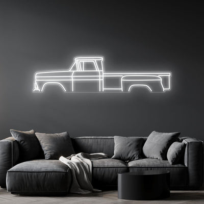 1960 Pickup Neon Silhouette