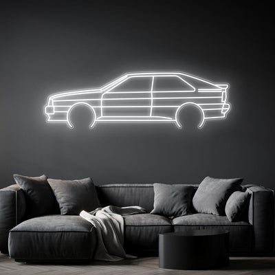 Quattro 1990 Neon Silhouette