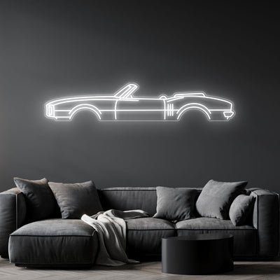 Firebird Cabrio 1968 Neon Silhouette