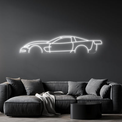 Corvette C5 Neon Silhouette