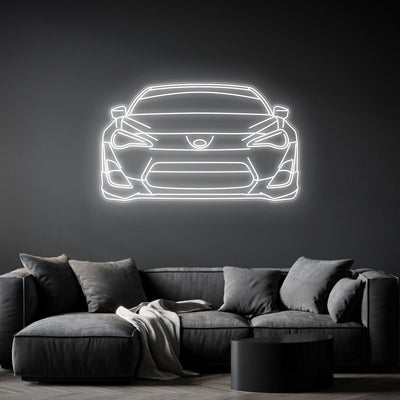 BRZ Front Neon Silhouette