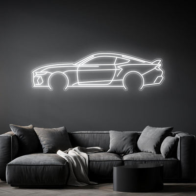 Mustang 2024 Neon Silhouette