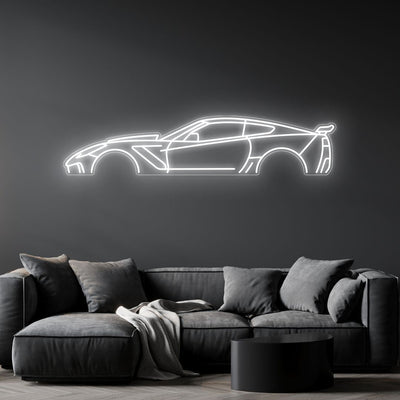 Corvette C7 ZR1 Neon Silhouette