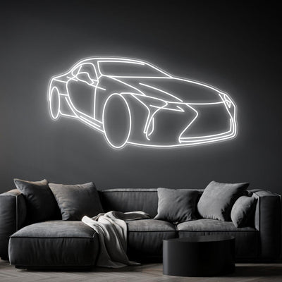 LC500 Angle Neon Silhouette
