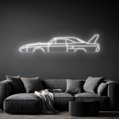Superbird 1970 Neon Silhouette