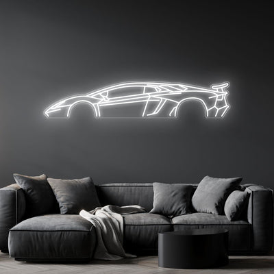 Aventador SV Neon Silhouette