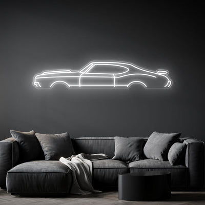 442 1970 Neon Silhouette