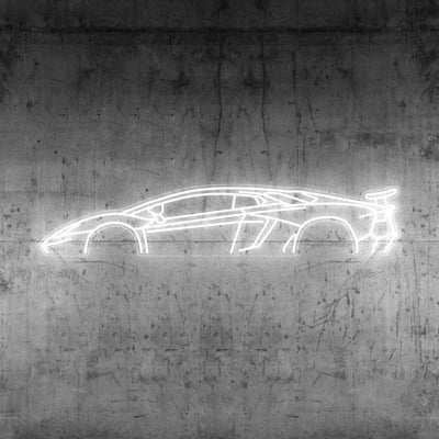 Aventador SV Neon Silhouette