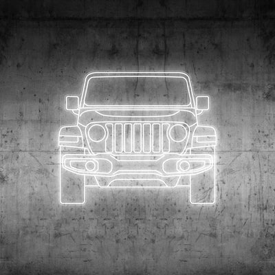 Wrangler 2020 Front Neon Silhouette