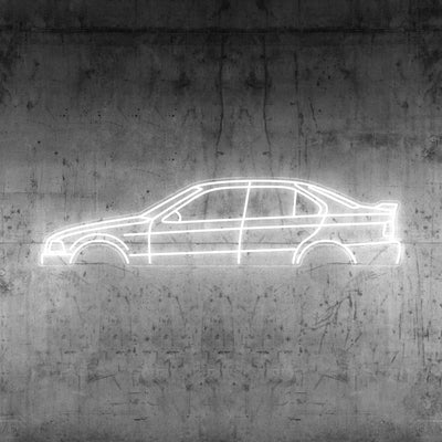 E36 Sedan Neon Silhouette