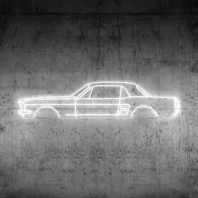 Mustang 1967 Coupe Neon Silhouette