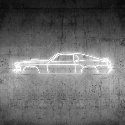 Mustang 1970 Neon Silhouette