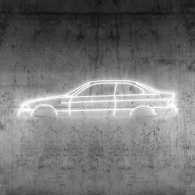 E36 Coupe Neon Silhouette