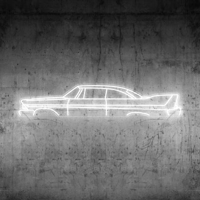 Fury 1958 Neon Silhouette