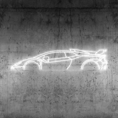Huracan STO Neon Silhouette