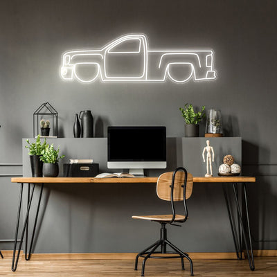 Sierra 1500 Neon Silhouette