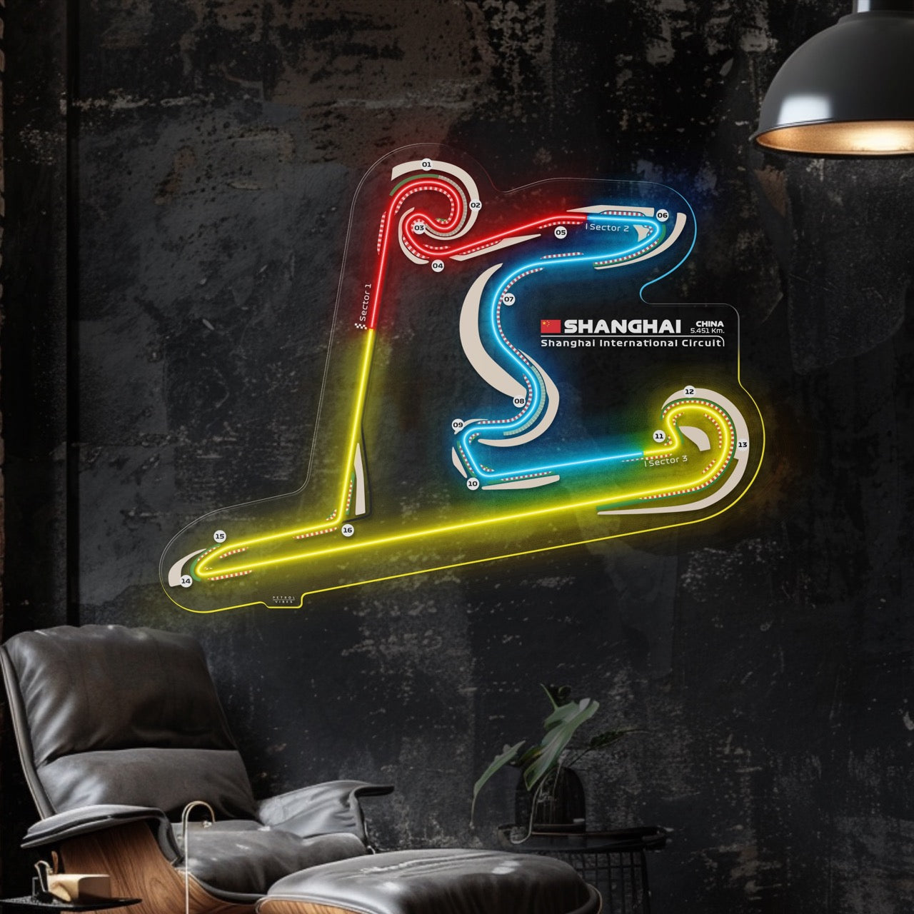 Shanghai International Circuit Neon Race Track