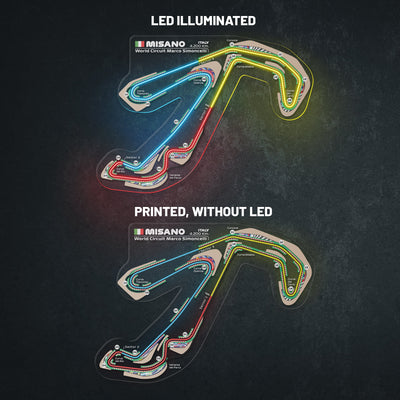 Misano World Circuit Marco Simoncelli Neon Race Track