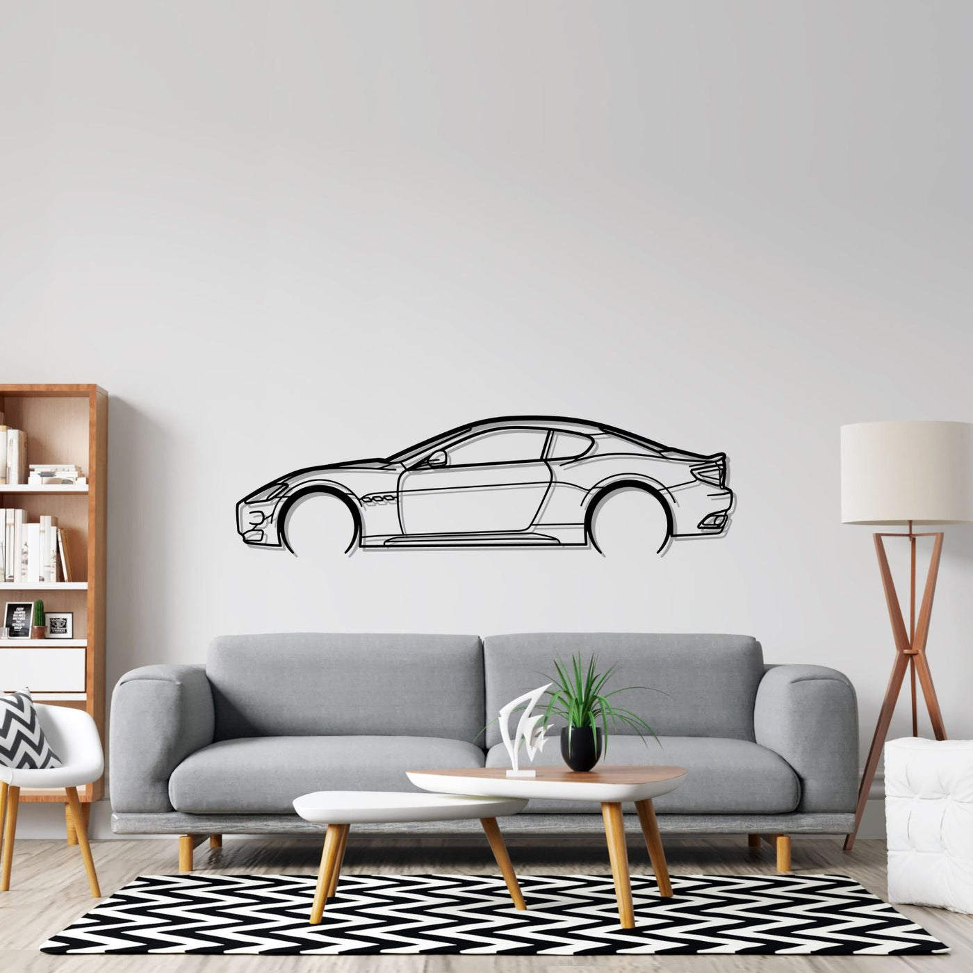 Gran Turismo Detailed Silhouette Metal Wall Art