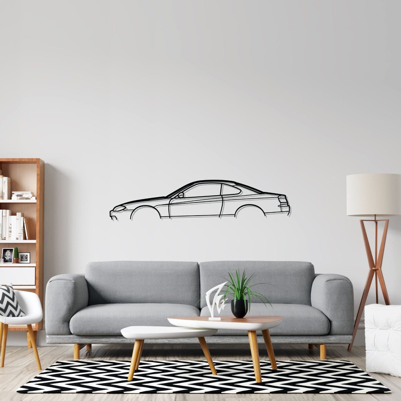 Silvia S15 Classic Silhouette Metal Wall Art