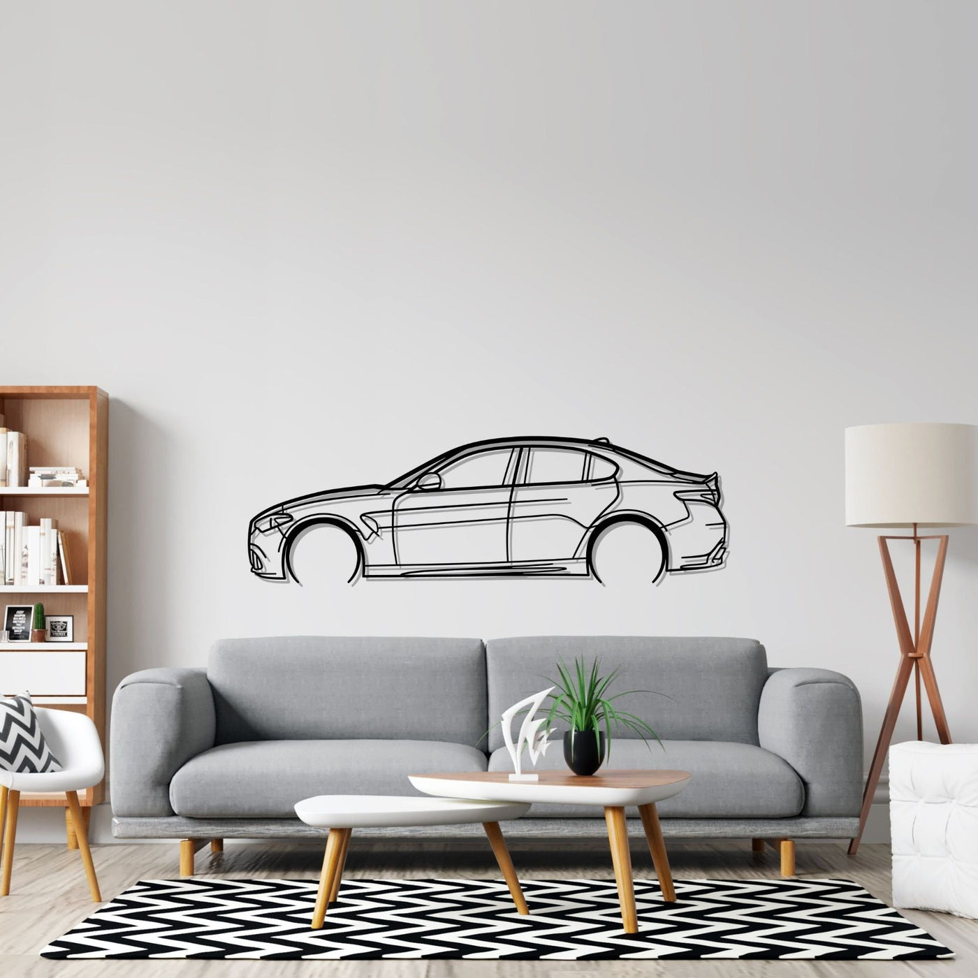 Giulia Detailed Silhouette Metal Wall Art