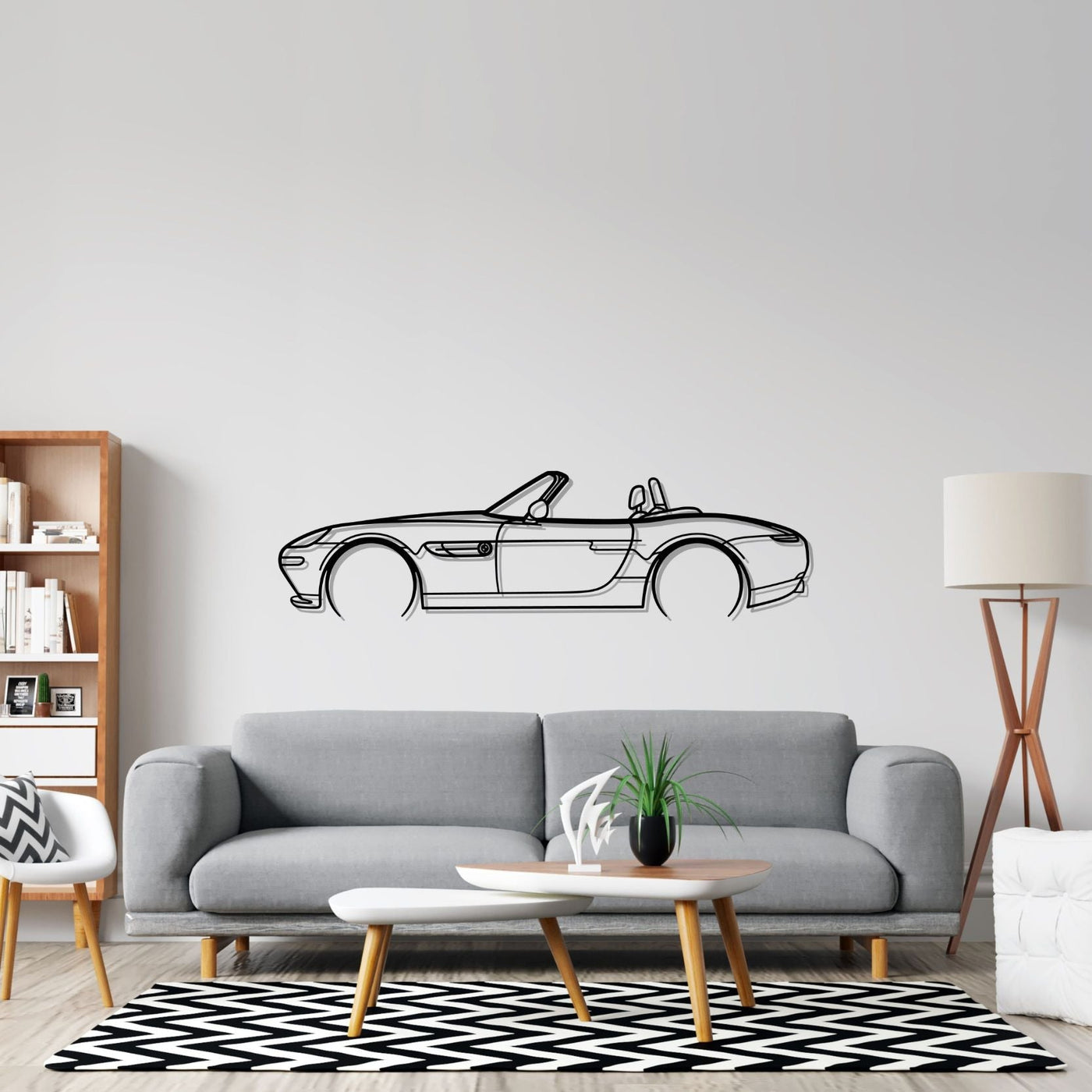 Z8 Detailed Silhouette Metal Wall Art