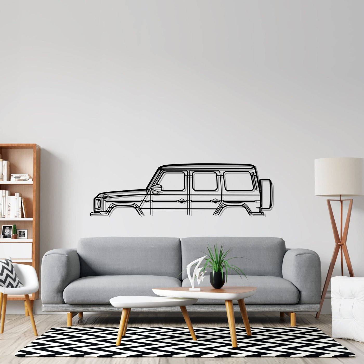 G Class Classic Metal Silhouette Wall Art